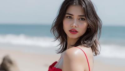 Red Dress Woman
