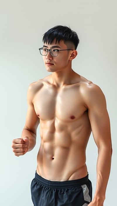 アジア系男子写真