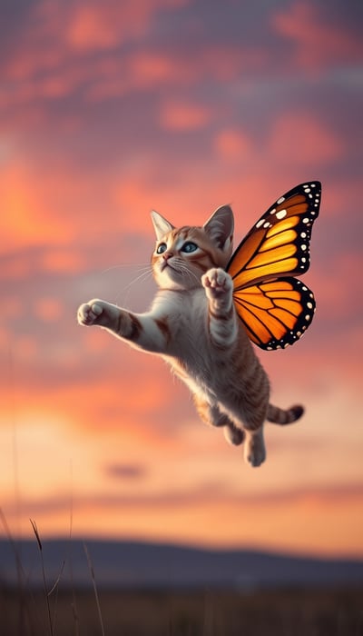 Sunset Cat