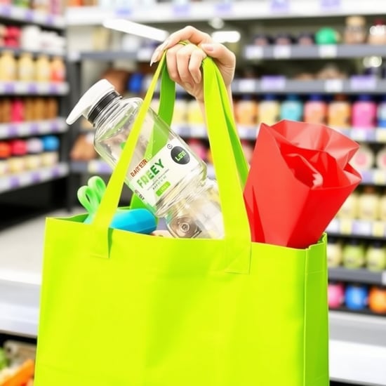 using a reusable water bottle and shopping bags not only reduces waste but can also save you money