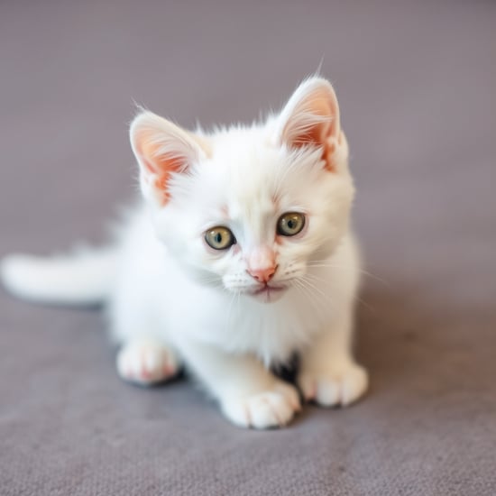 可愛い白い子猫