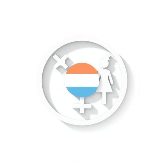A clean, minimalist icon combining the Mars (male ♂) and Venus (female ♀) symbols into one unified symbol. The circle has both an arrow and a cross extending from it. Symbol of transgender identity, flat vector design, bold lines, isolated. --no realistic, 3d, text, shadows
